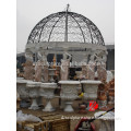 mixed color natural stone gazebo for sale